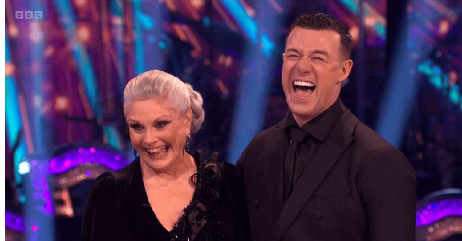 Angela Rippon and Kai Widdrington on Strictly 