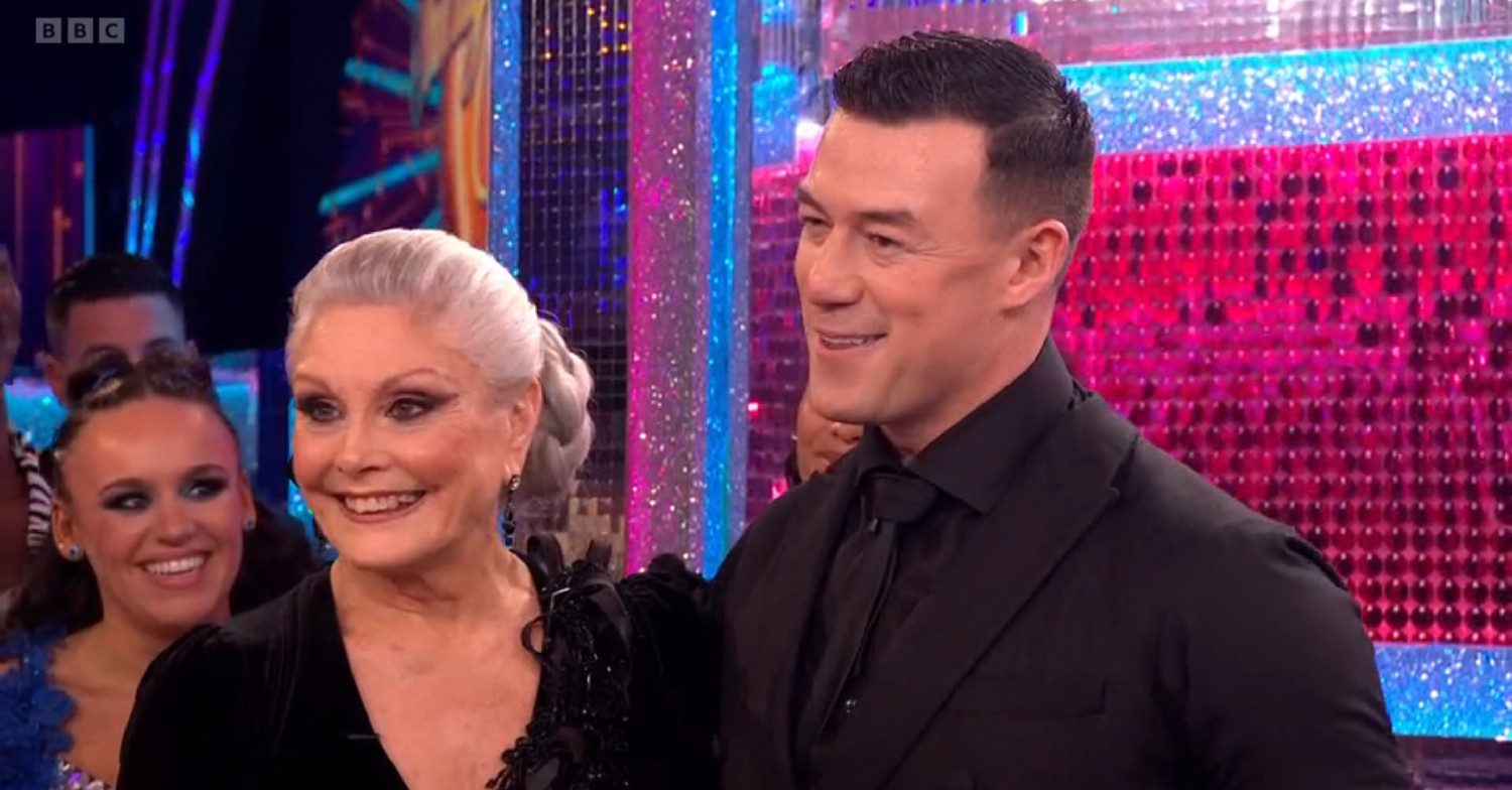 Angela Rippon and Kai Widdrington on Strictly