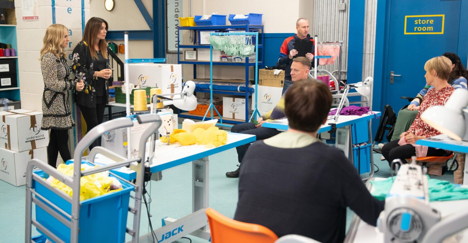 The factory workers in Corrie