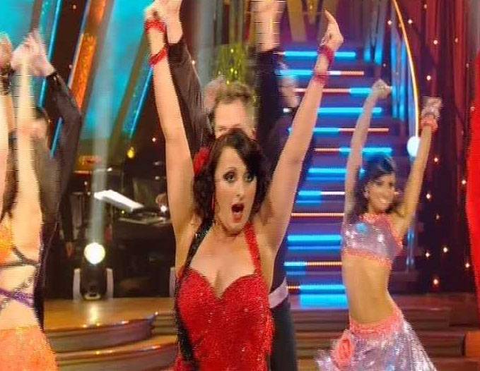 Natalie Cassidy dances on Strictly