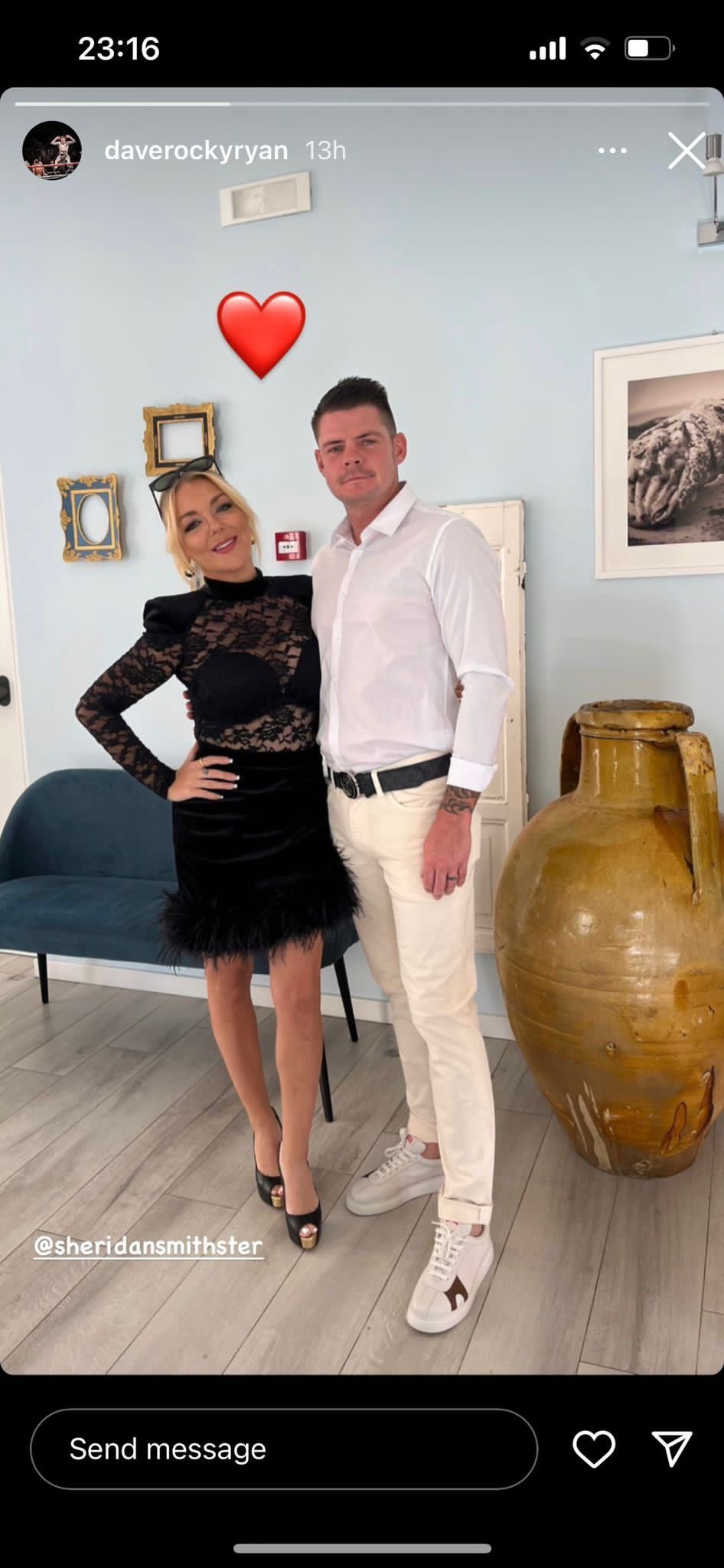 Sheridan Smith and 'new boyfriend' Dave on Instagram