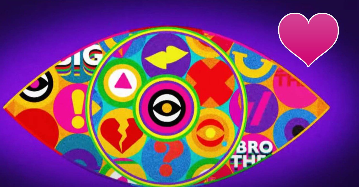 Big Brother logo / love heart emoji