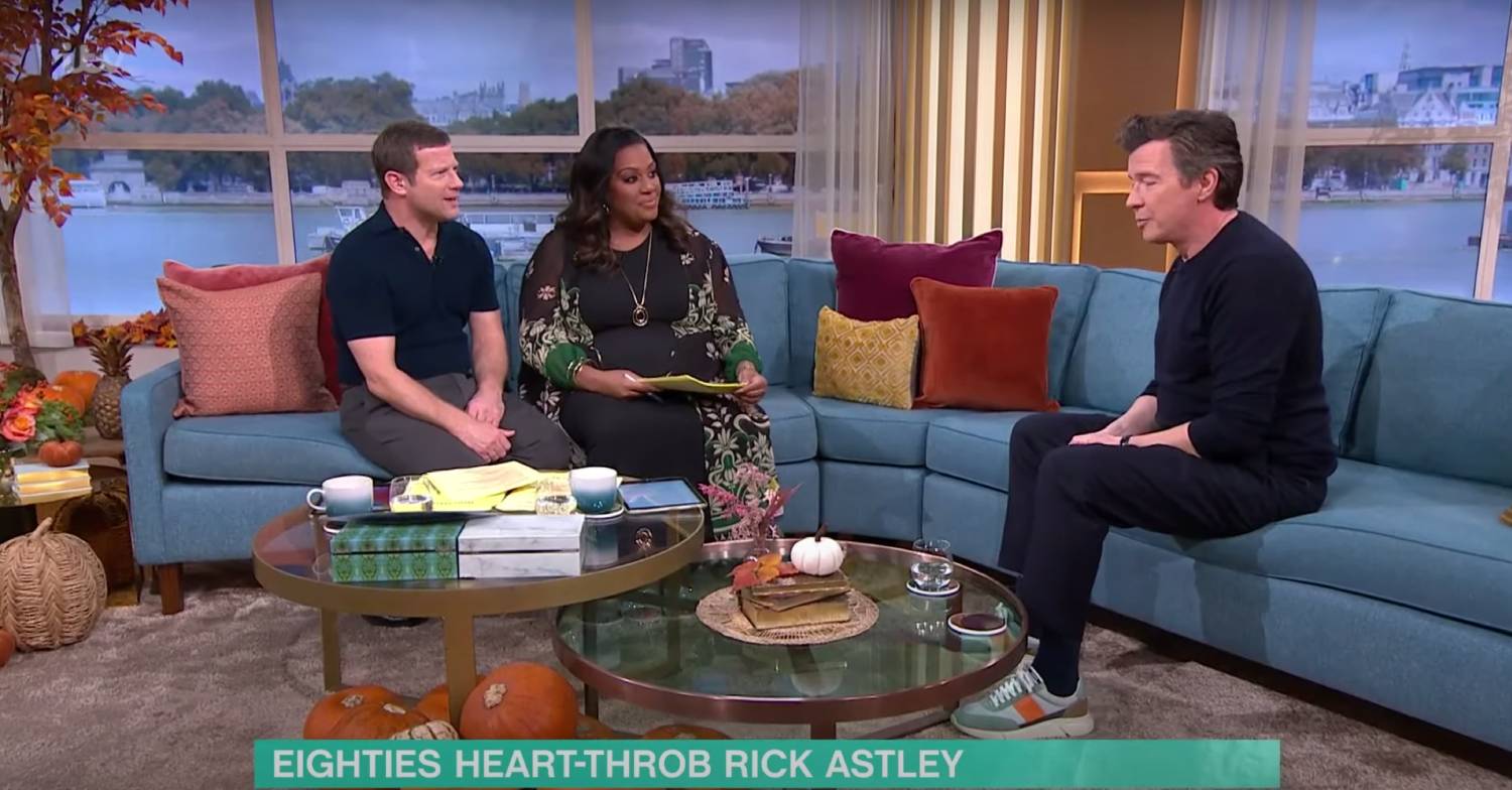 Rick Astley appears on This Morning