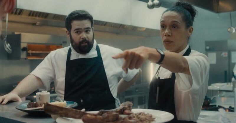 Vinette Robinson in character in Boiling Point