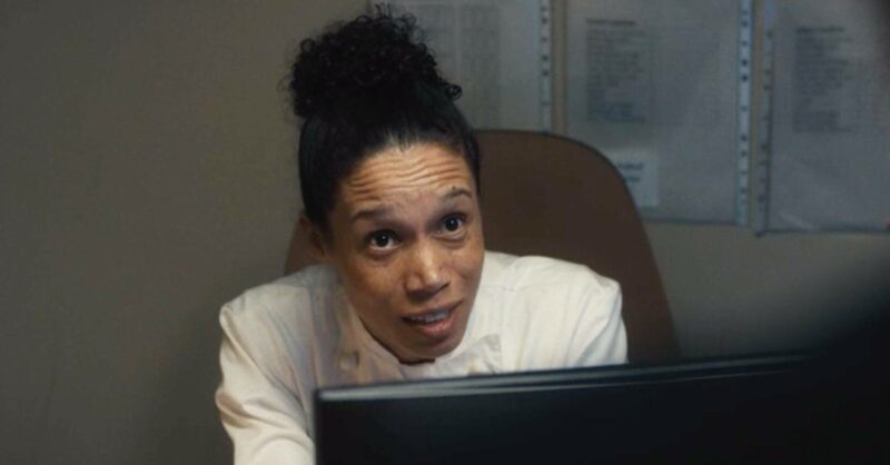 Vinette Robinson in character in Boiling Point