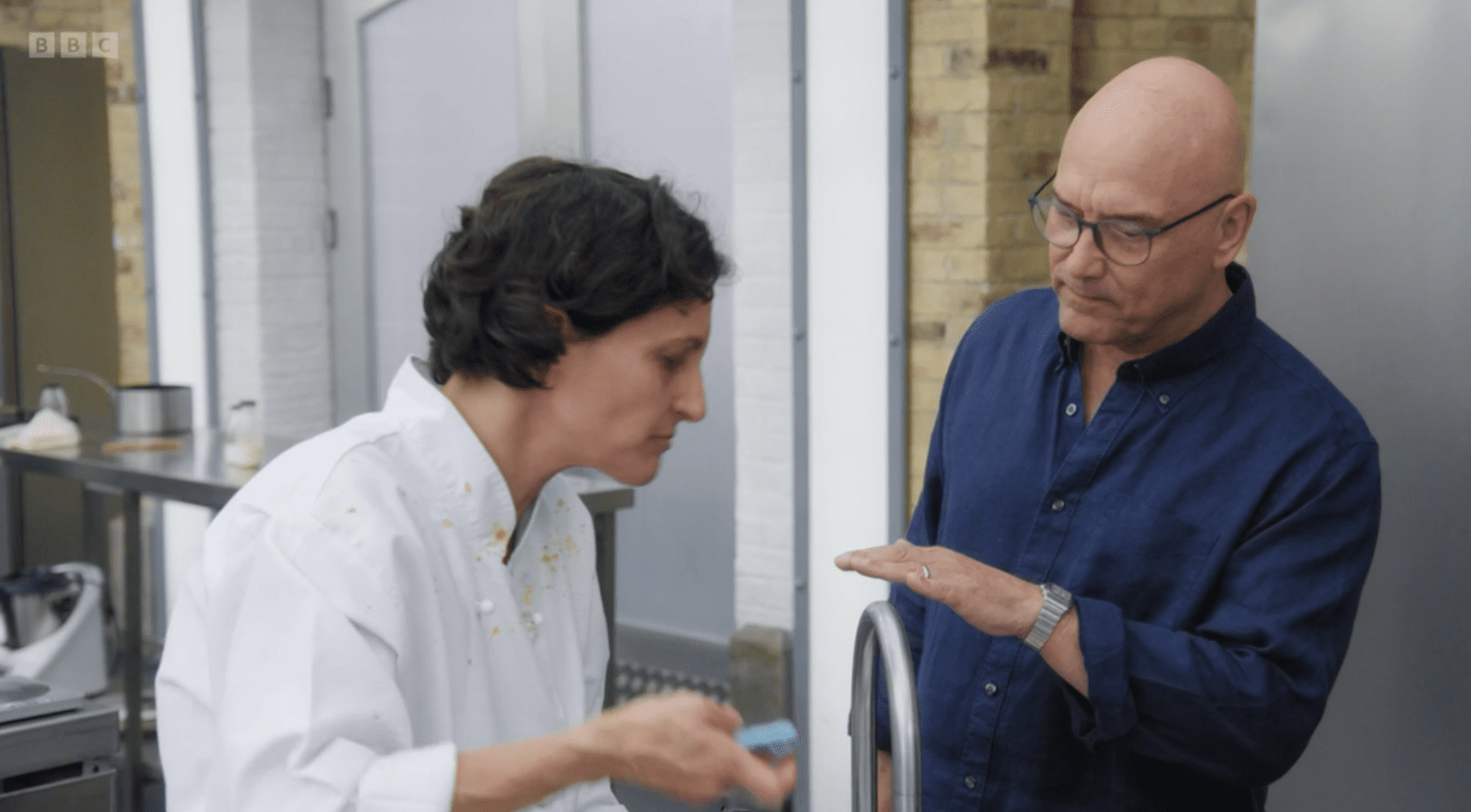 Cristina from MasterChef gets help from Gregg Torode