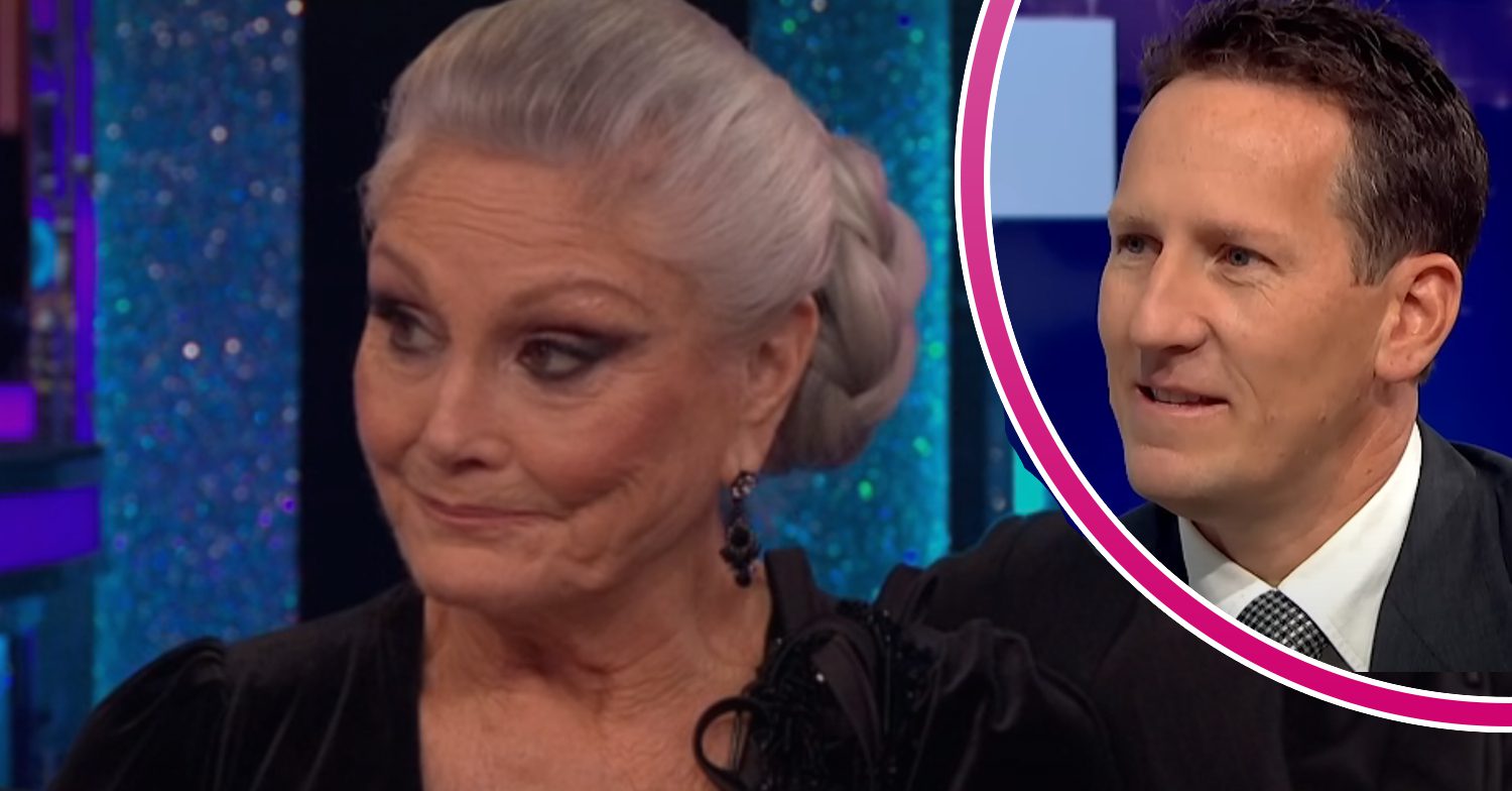Angela Rippon talks to Tess Daly about her Strictly results