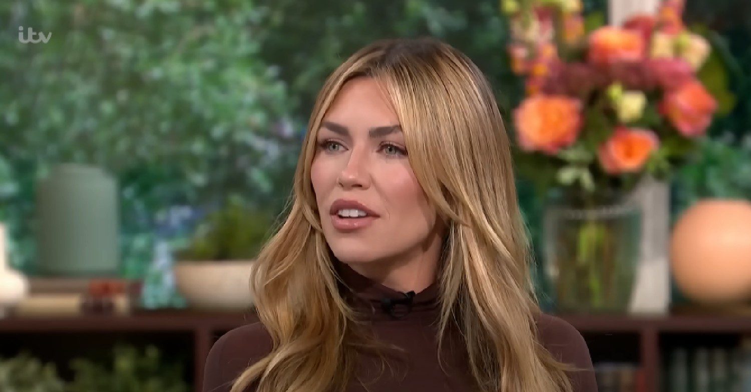 Abbey Clancy speaking on This Morning