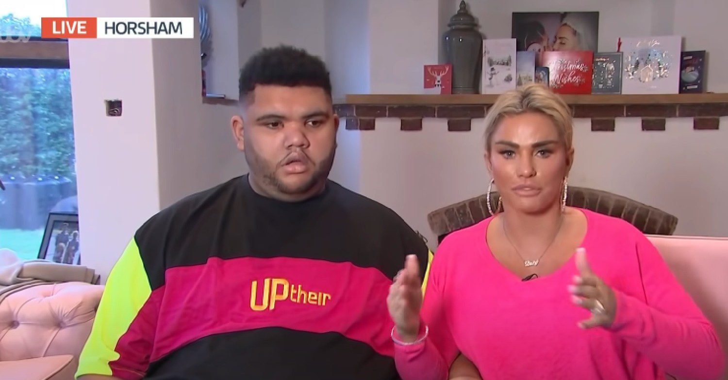 Katie Price and son Harvey on GMB