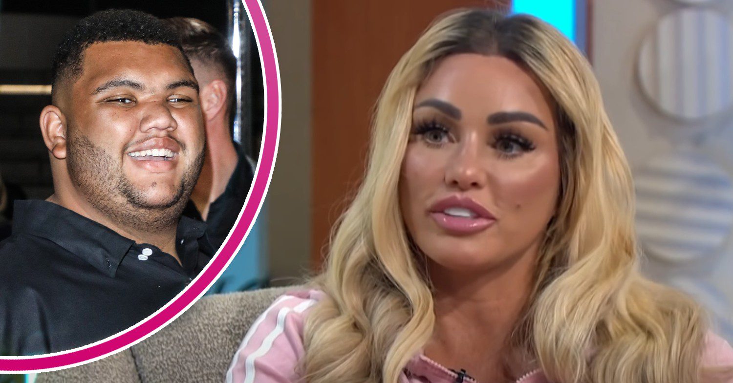 Katie Price on Lorraine and son Harvey smiling