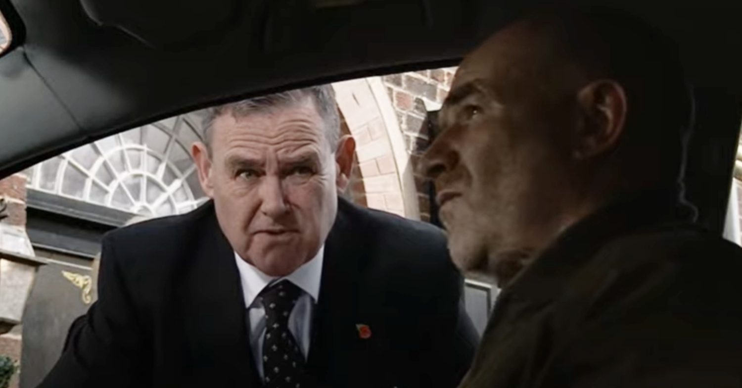 Coronation Street's George is peering in to Tim's cab