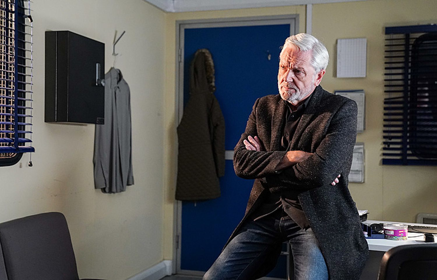 Rocky looks worried on EastEnders