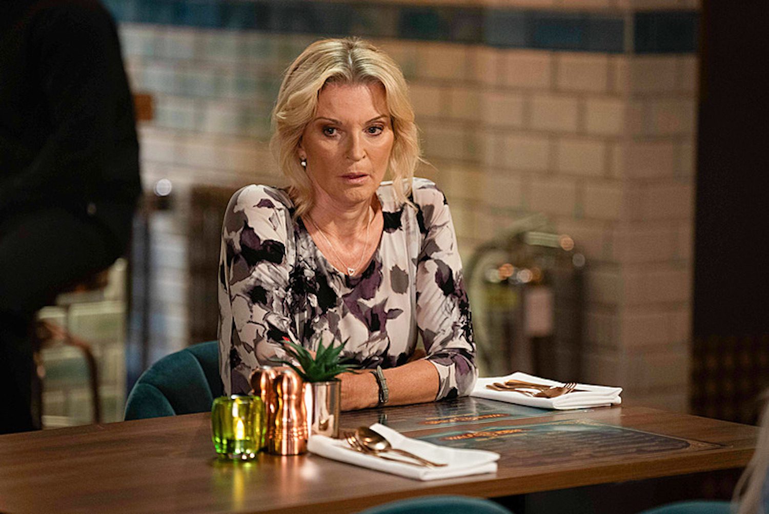 Kathy waiting on EastEnders