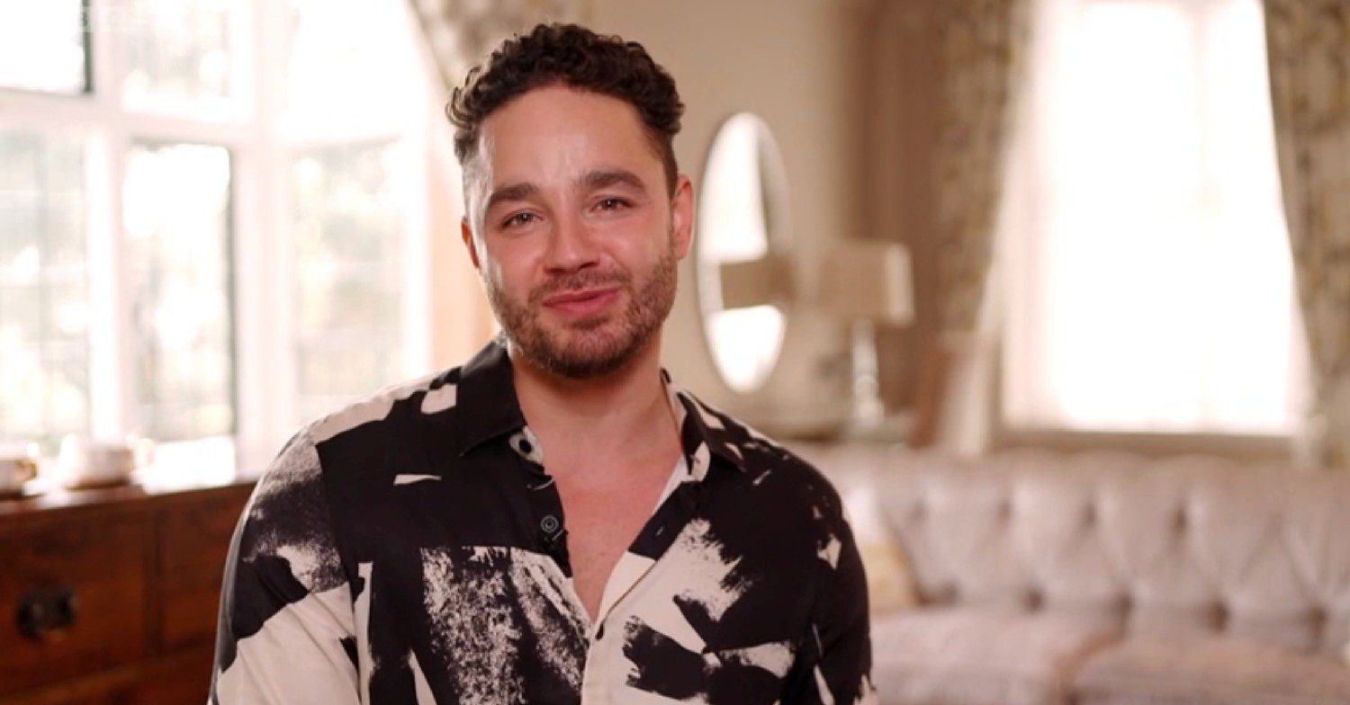 Adam Thomas backstage of Strictly