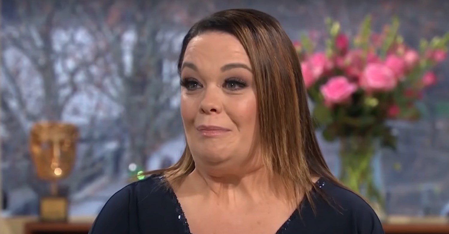 Lisa Riley sad on This Morning