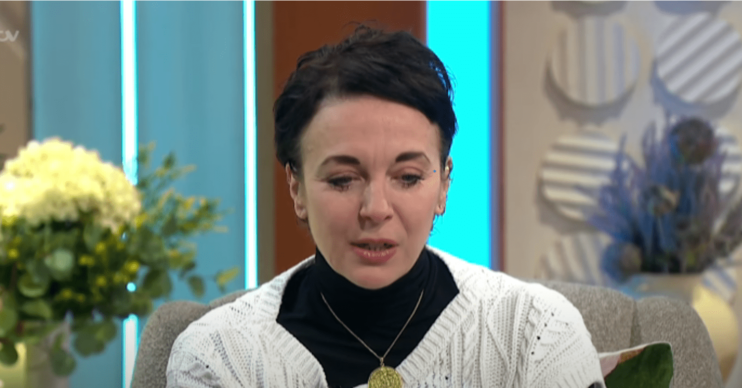 Amanda Abbington talking on Lorraine 