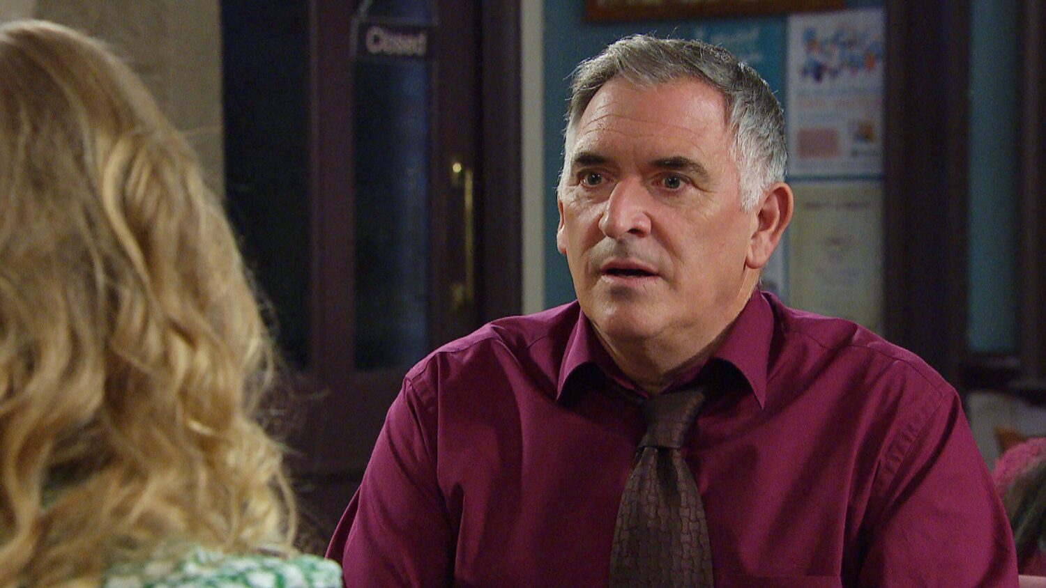 Bob Hope in Emmerdale looks shocked