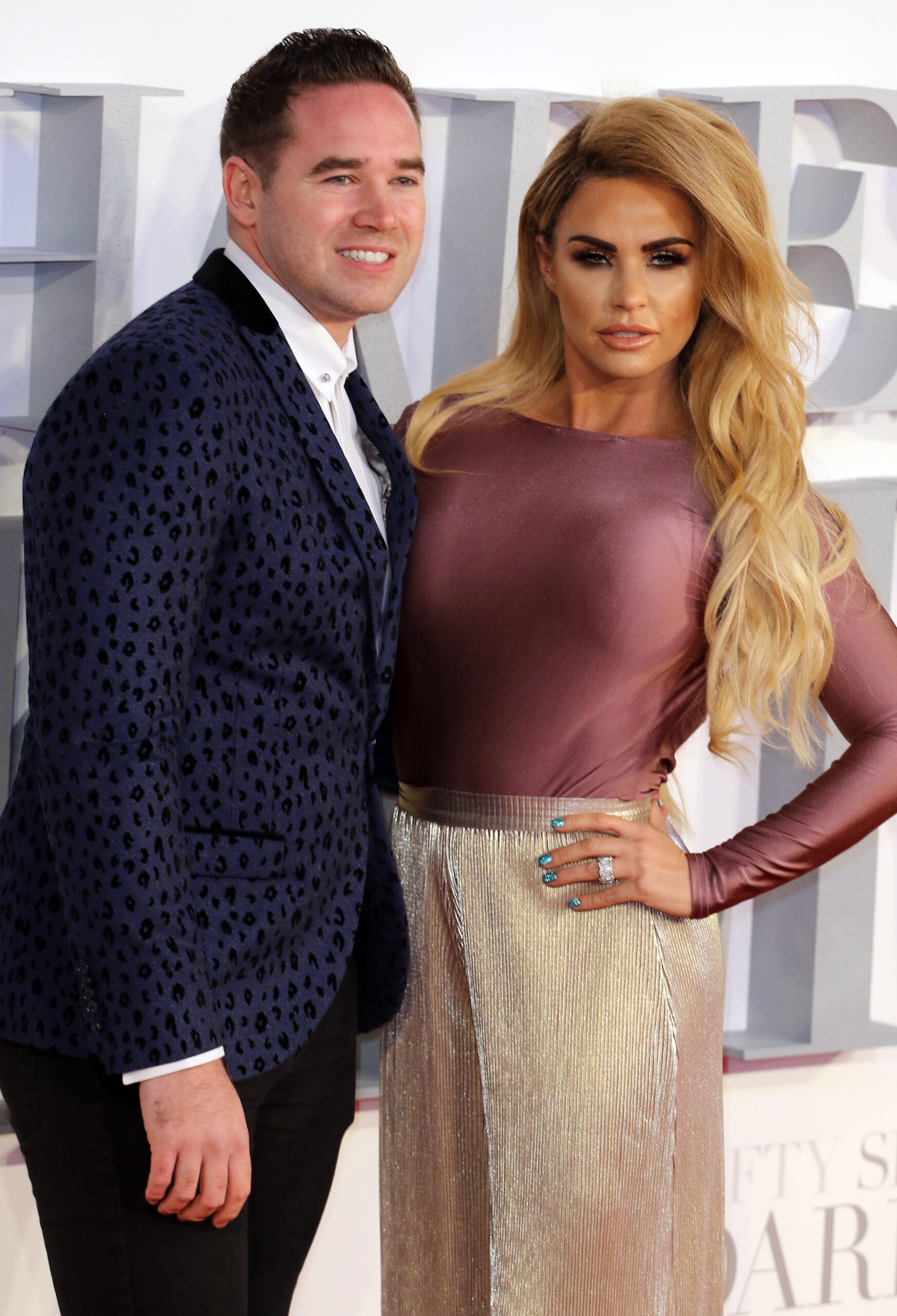 Katie Price and Kieran Hayler on the red carpet