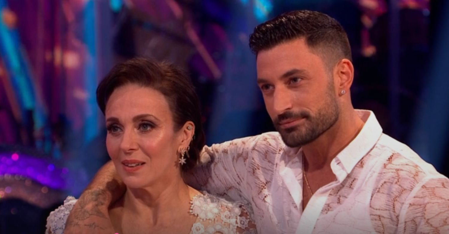 Giovanni Pernice and Amanda Abbington on Strictly