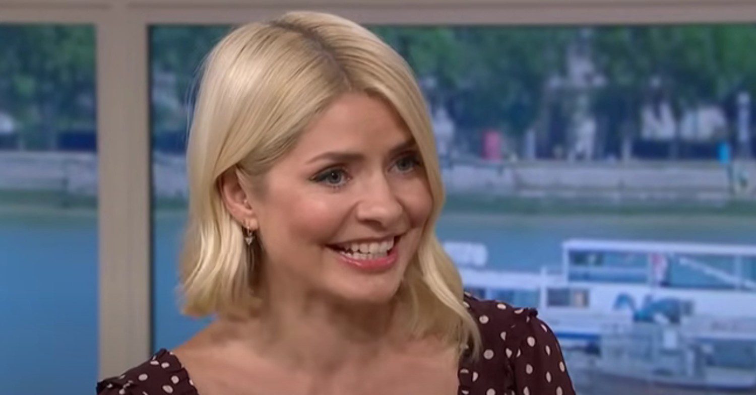Holly Willoughby smiling on This Morning