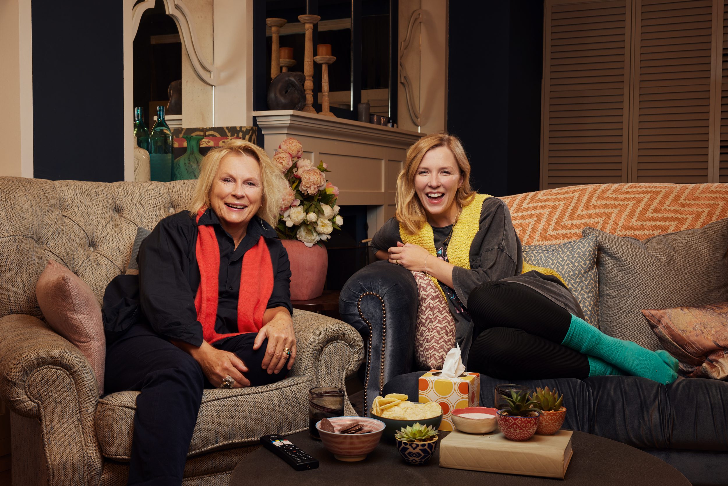 Jennifer Saunders and her daughter on Gogglebox