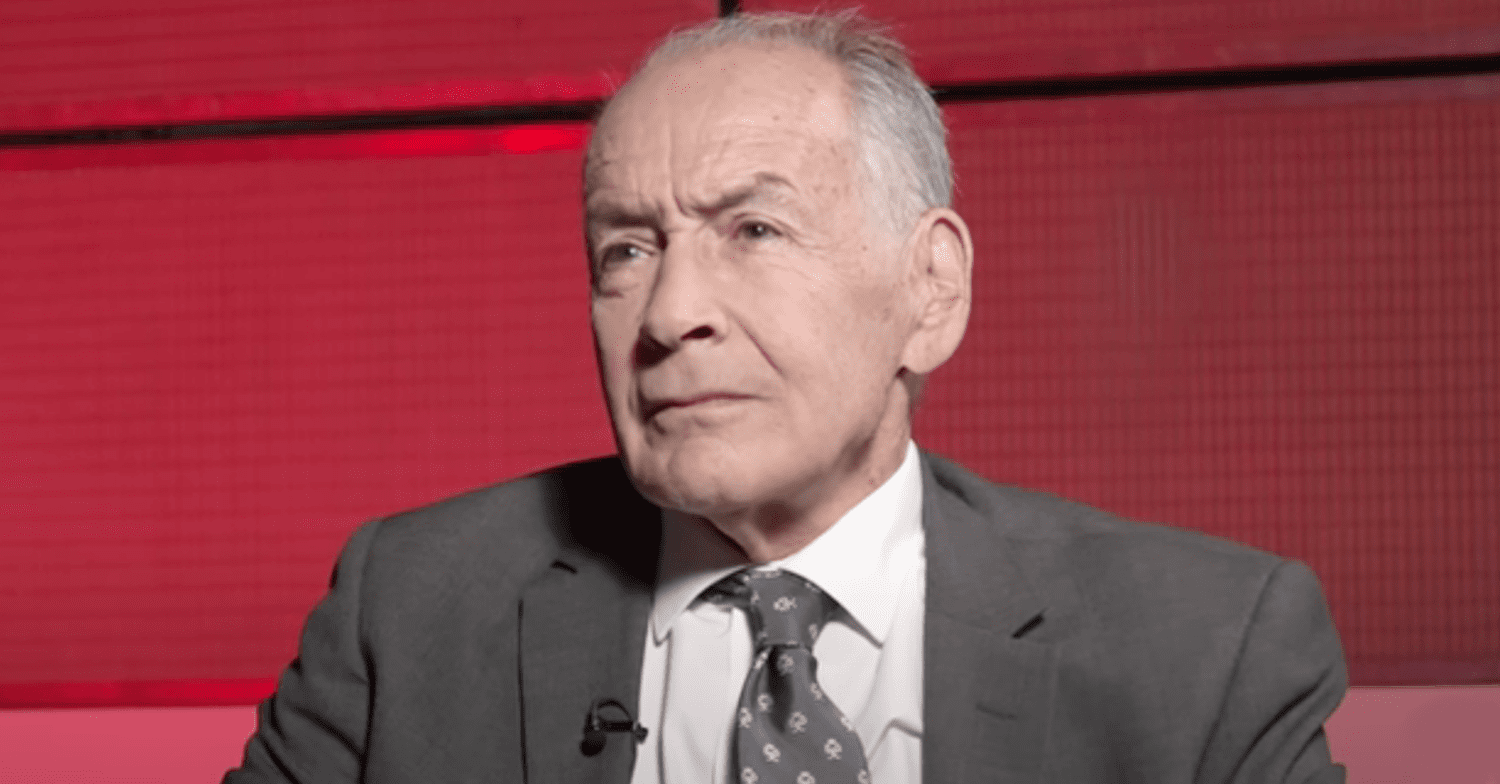Alastair Stewart looking emotional about dementia (Credit: GB News/YouTube)