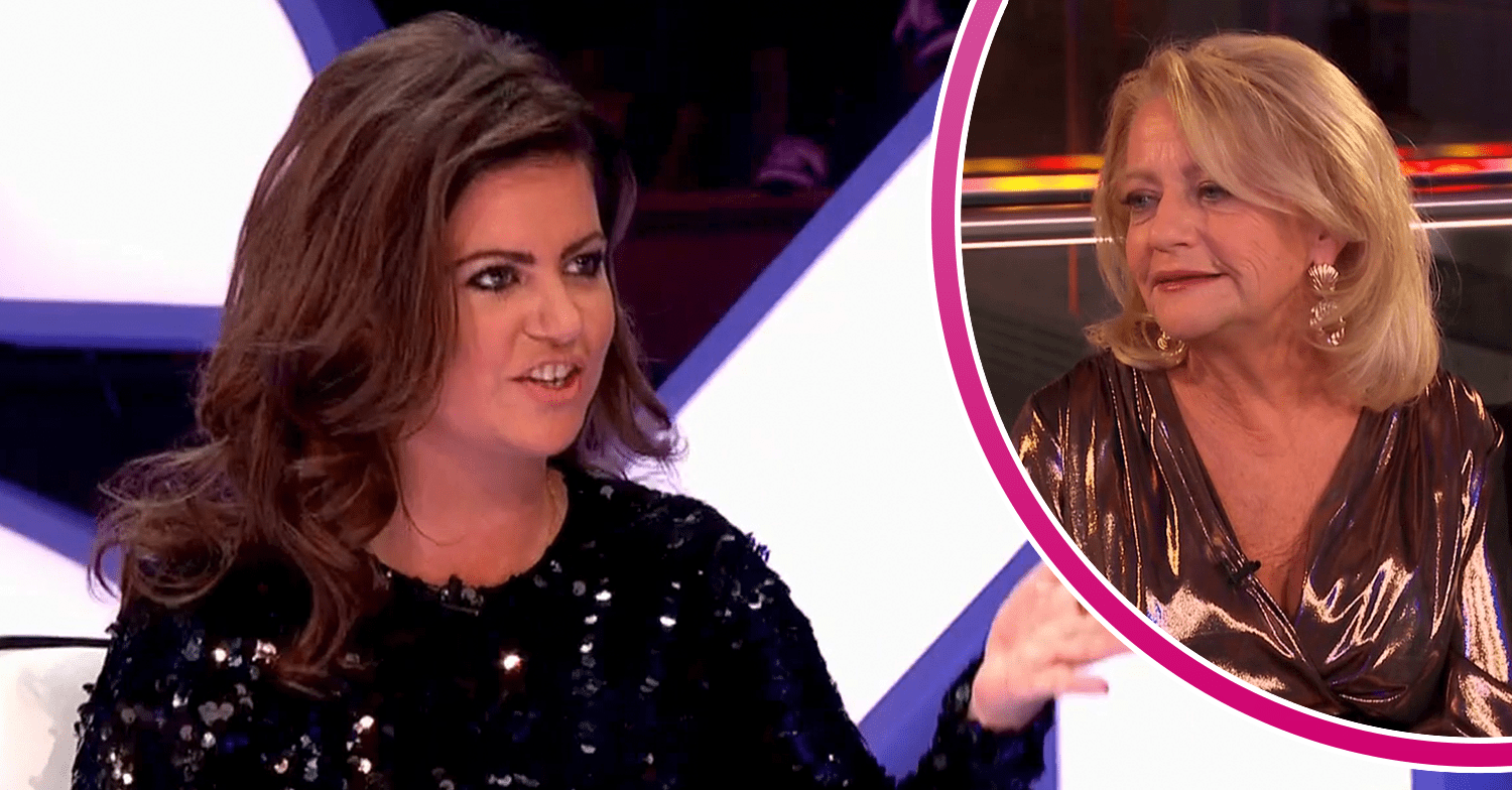 Deborah James talking and her mum inset