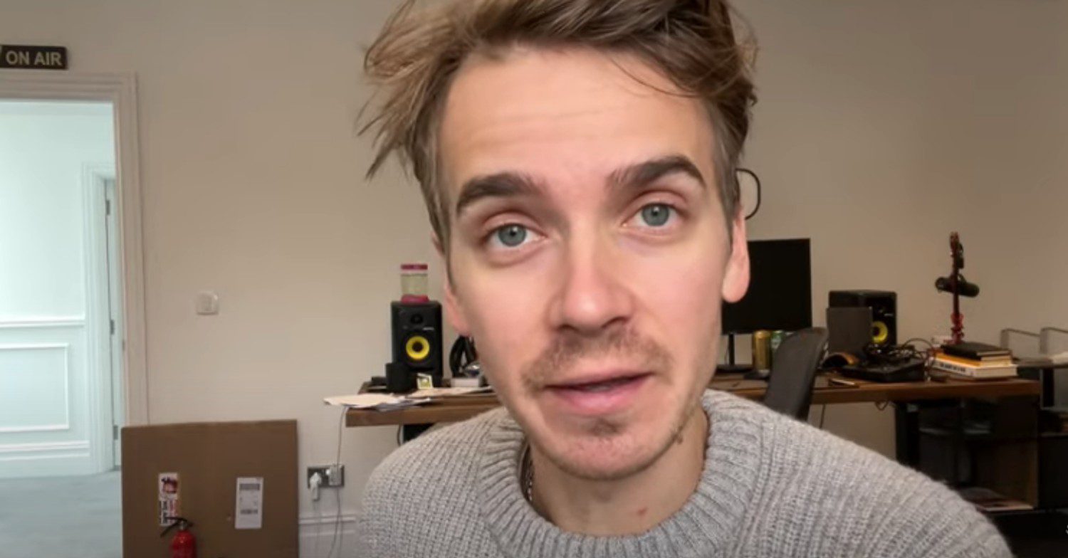 Joe Sugg talking on YouTube
