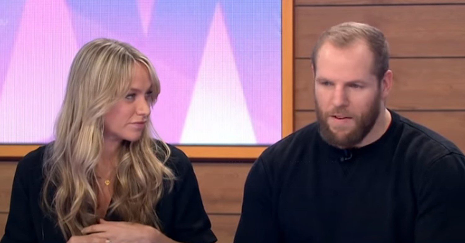James Haskell and Chloe Madeley talking on Loose Women