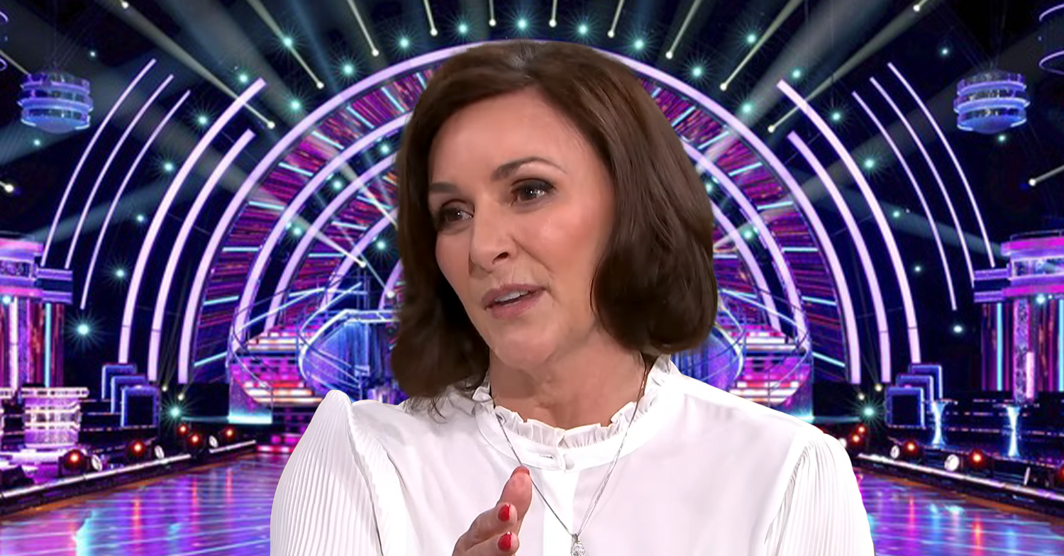 Shirley Ballas against the Strictly background