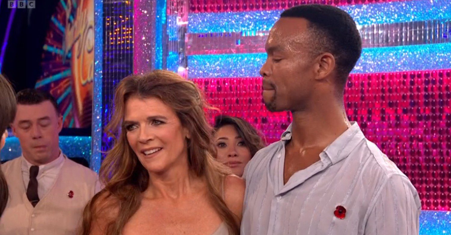 Annabel and Johannes talking in interview on Strictly