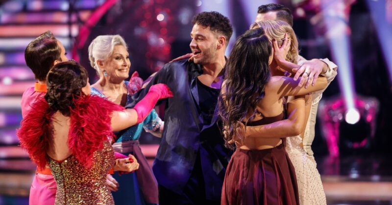 Adam Thomas and Angela Rippon on Strictly