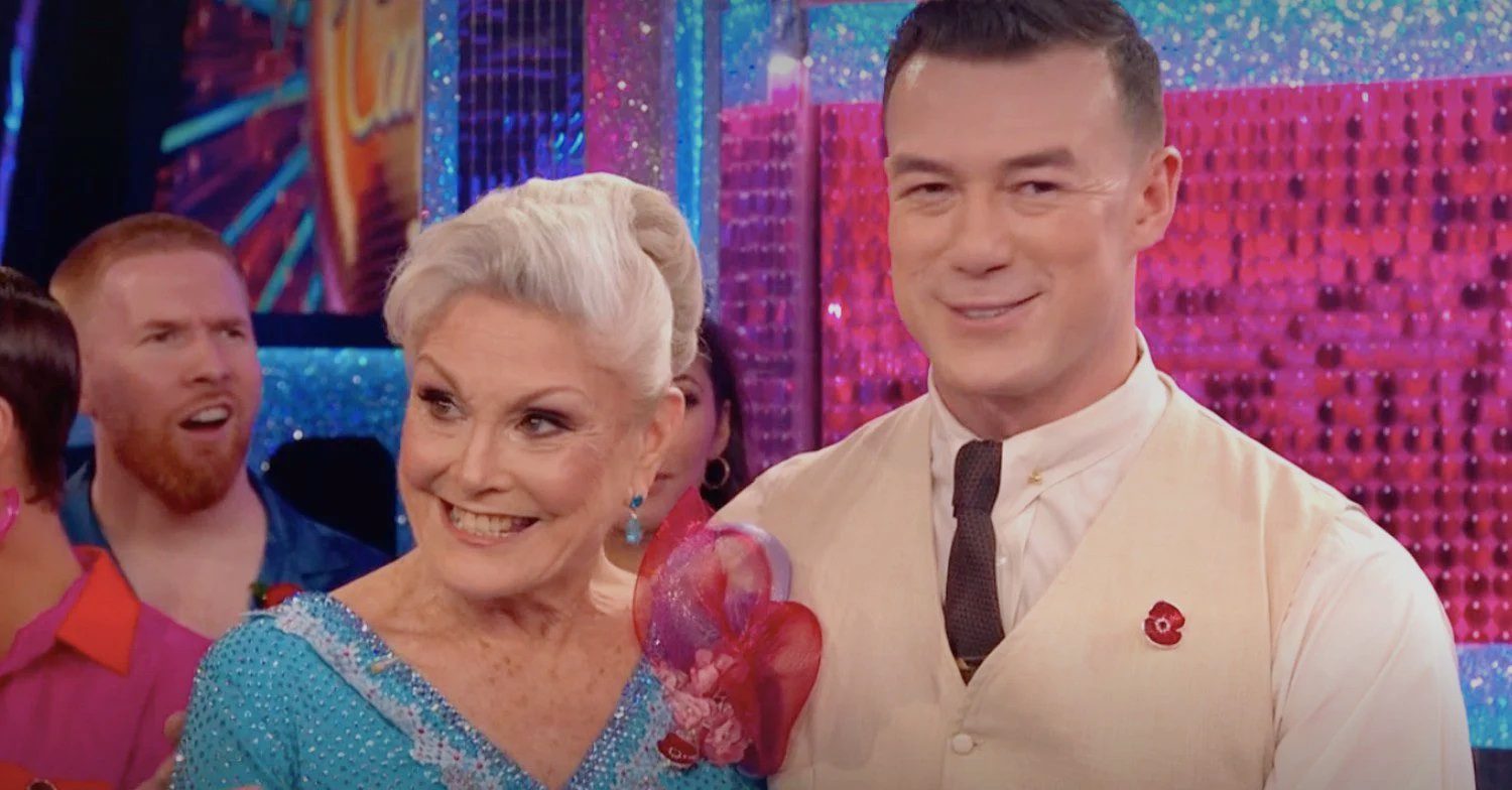 Angela Rippon and Kai Widdrington on Strictly