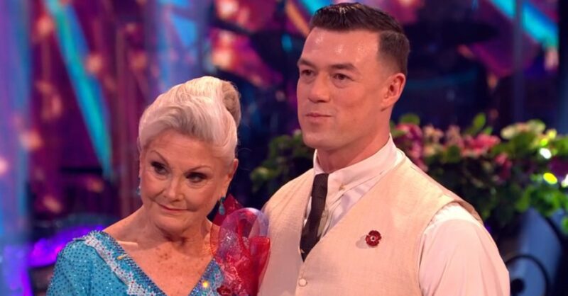 Angela Rippon and Kai Widdrington n Strictly
