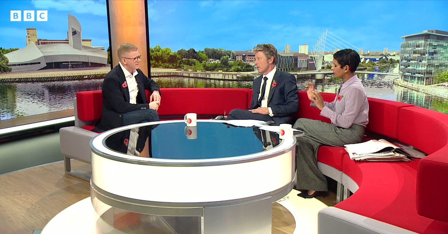 Richard McCann chats to Charlie Stayt and Naga Munchetty about his mum Wilma