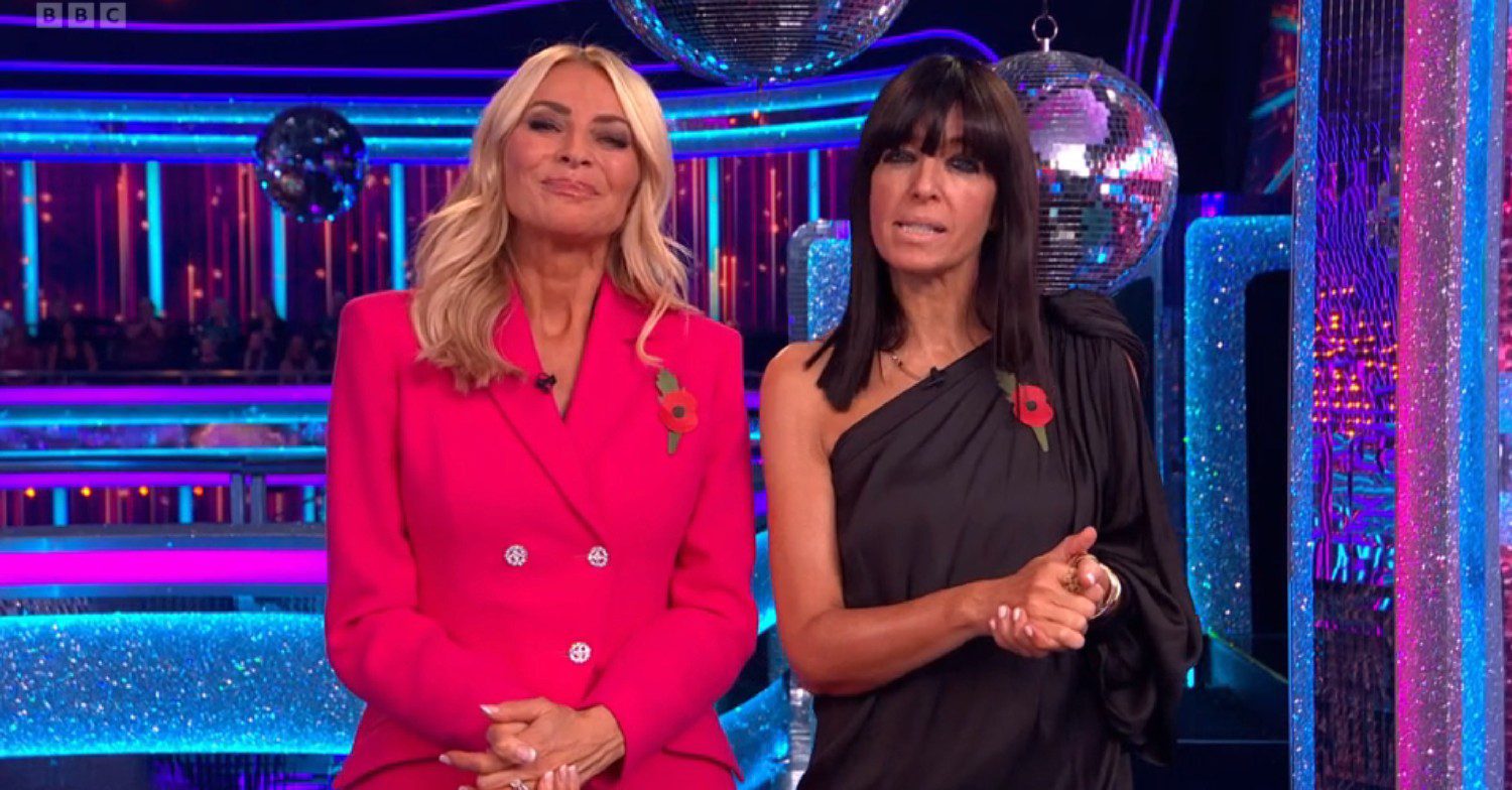 Tess Daly and Claudia Winkleman on Strictly