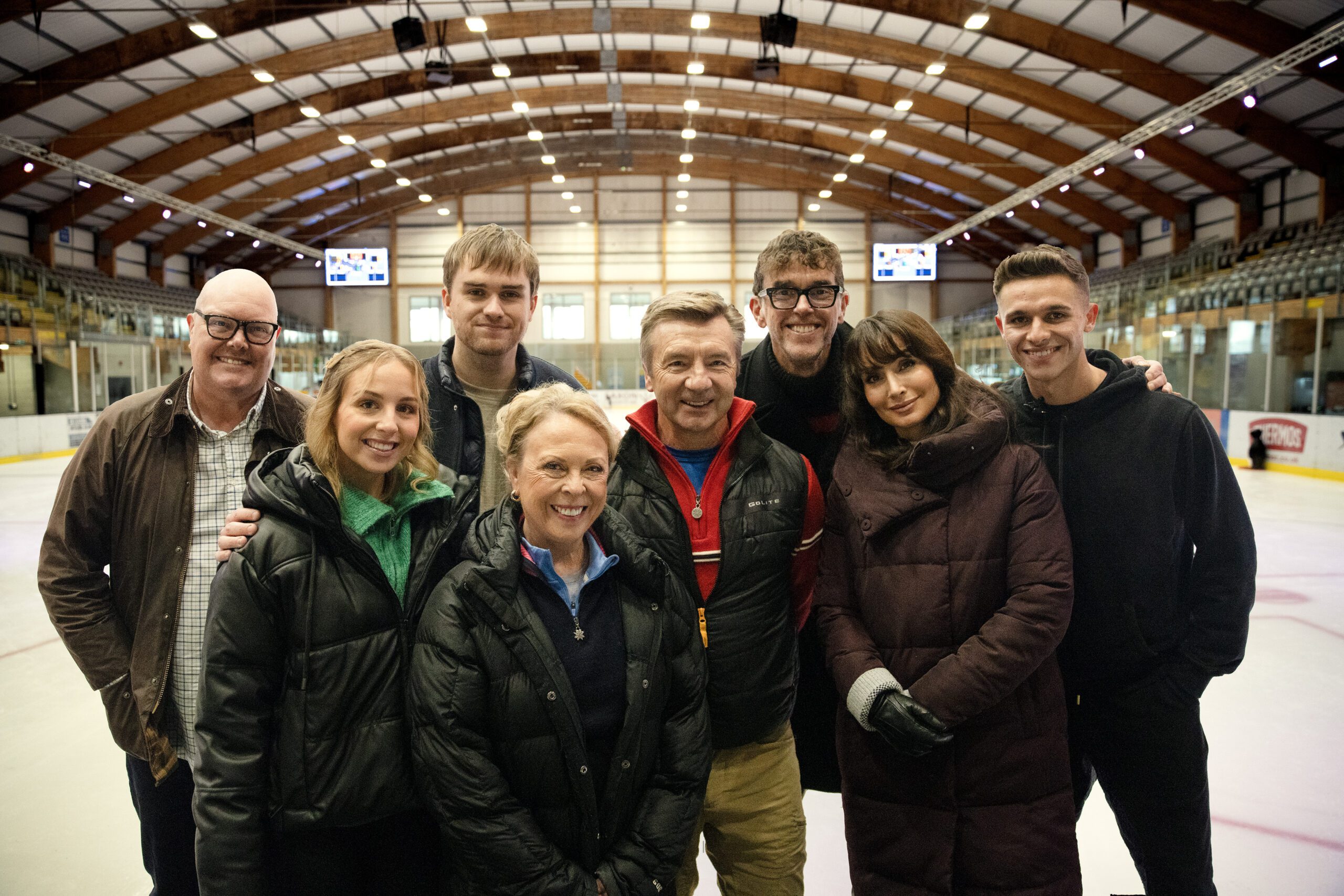 The Emmerdale cast with Torvill and Dean