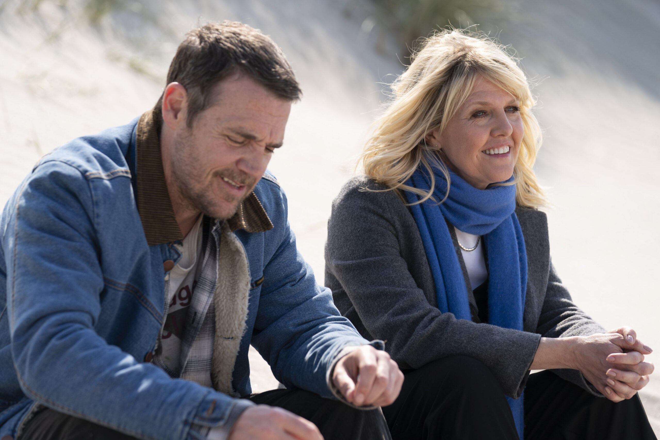 DI Ruth Calder and Cal Innes in Shetland