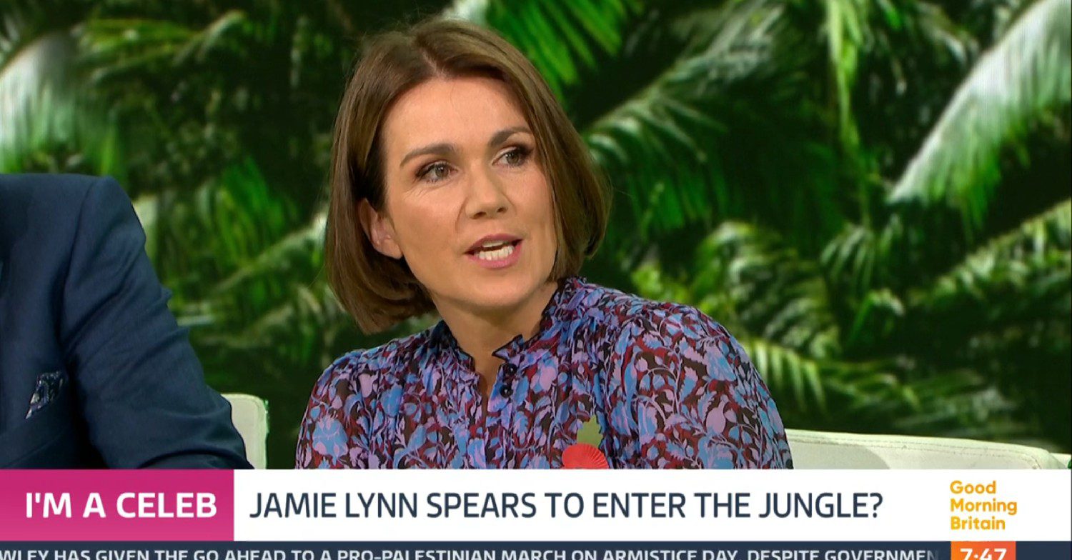 Susanna Reid discussing I'm A Celeb 2023 on Good Morning Britain