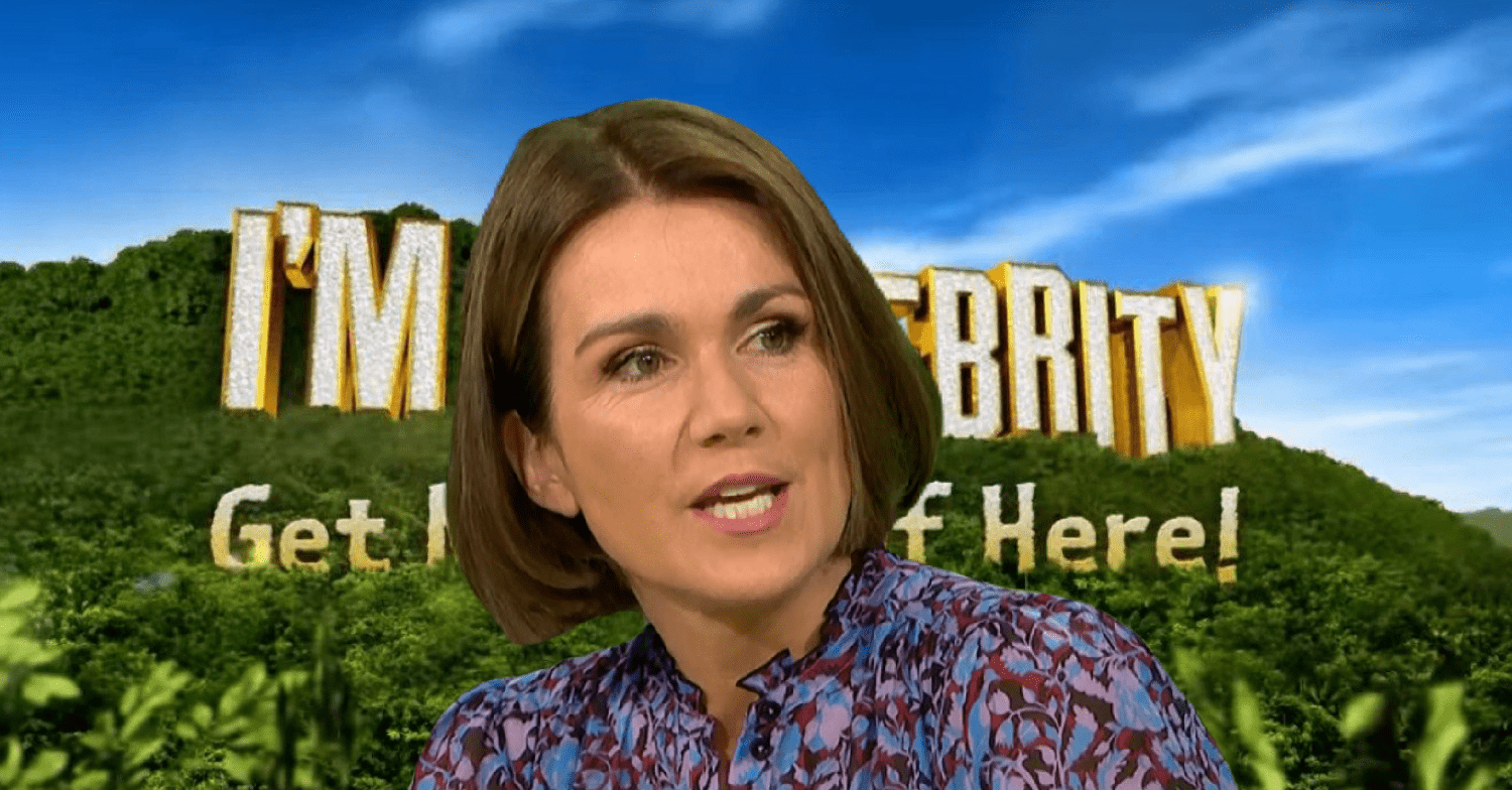I'm A Celebrity logo / Susanna Reid on GMB speaking