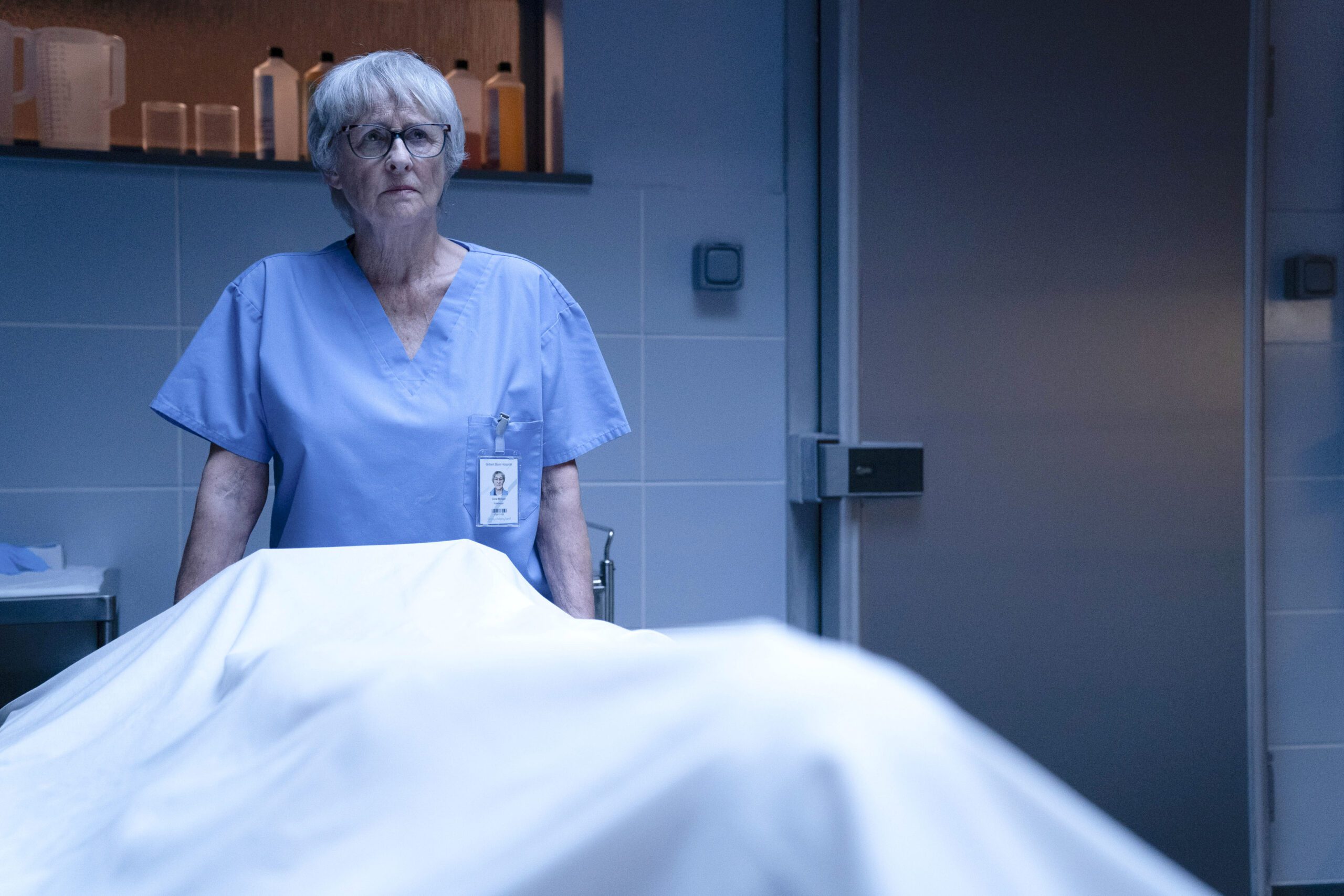 Anne Kidd as pathologist Cora McLean in Shetland