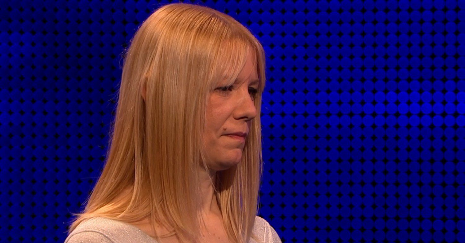 Jo on The Chase looking downcast