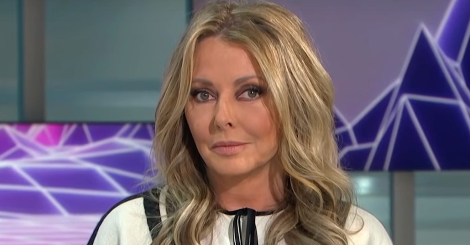 Carol Vorderman smiling slightly at the camera on GMB