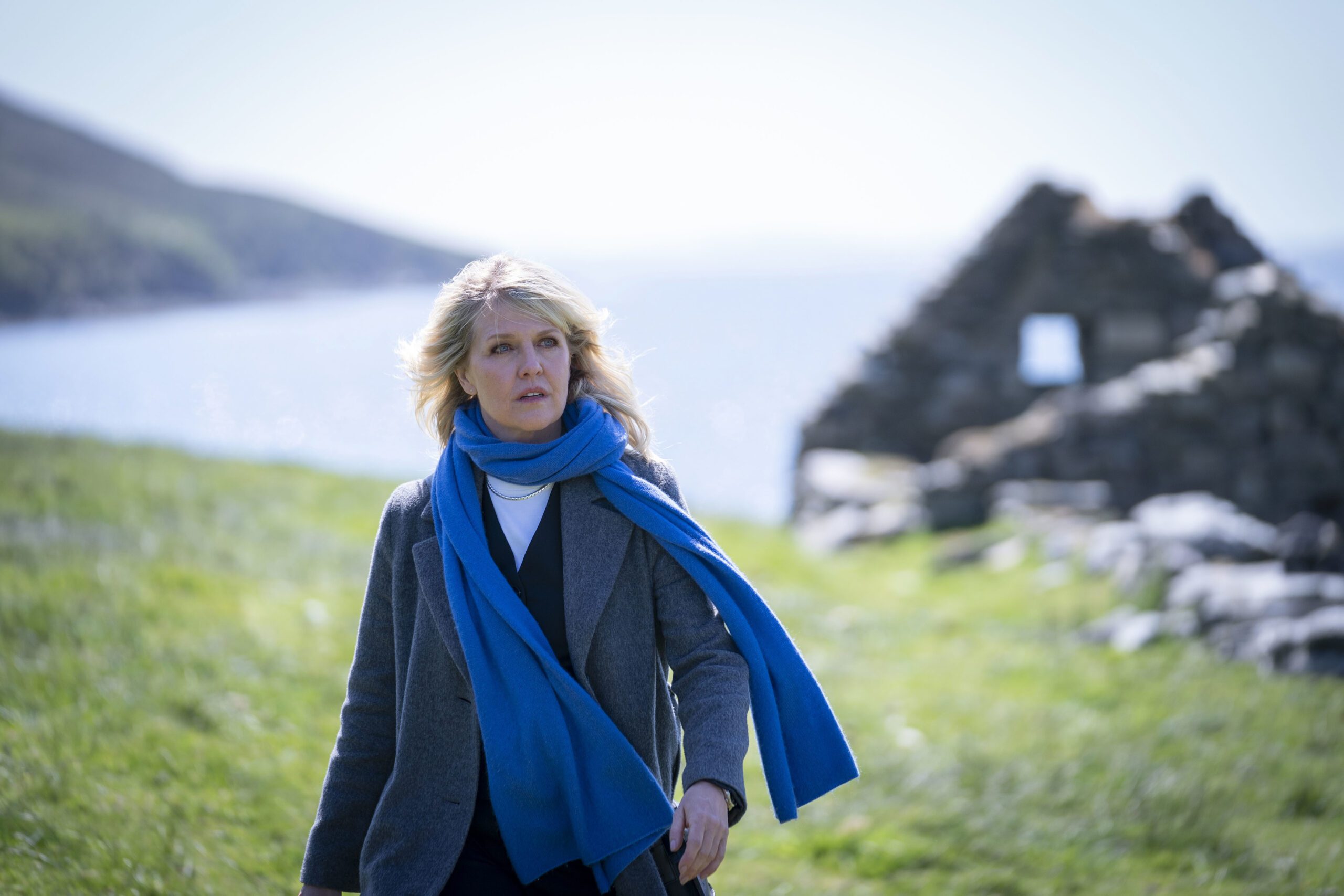 Ashley Jensen as DI Ruth Calder in Shetland series 8