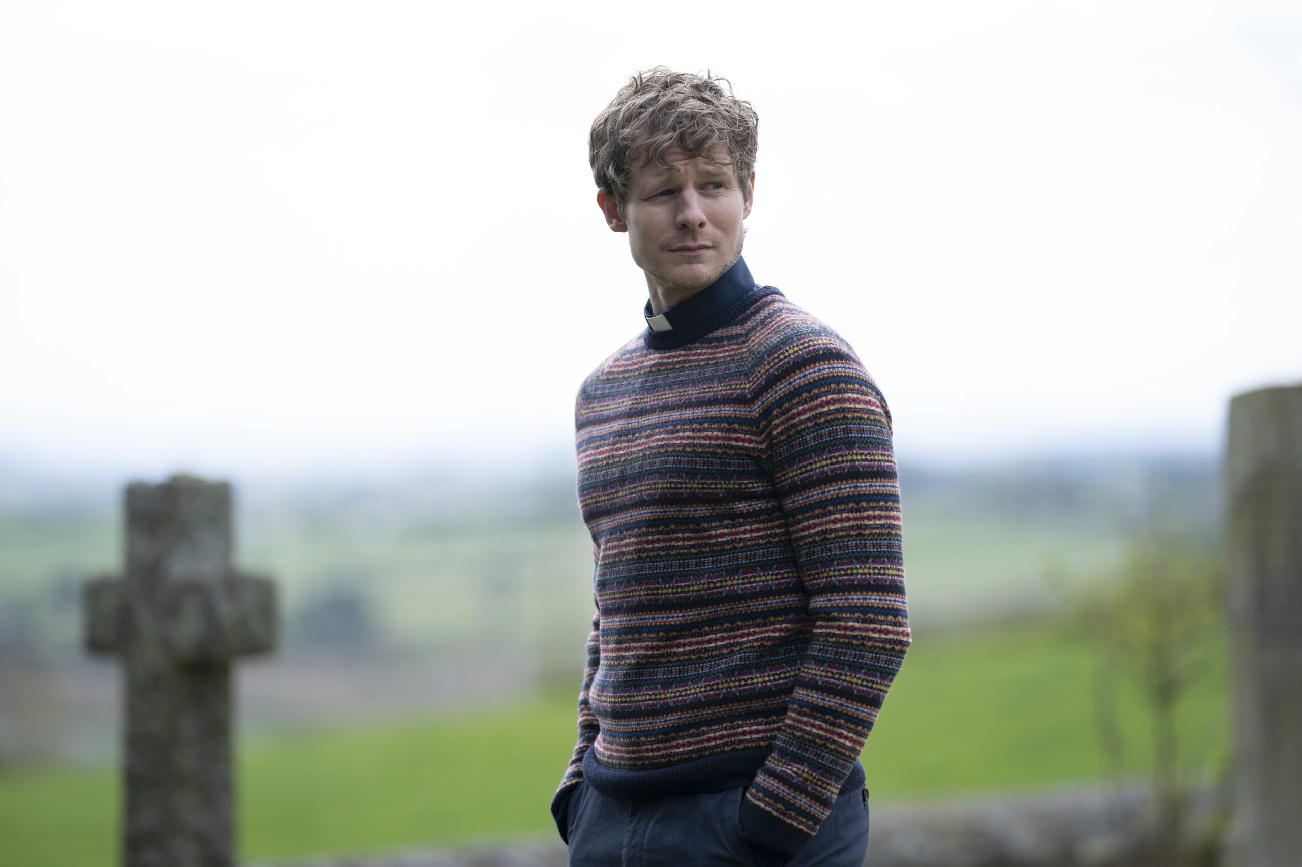 STEVEN MILLER as Rev Alan Calder in Shetland