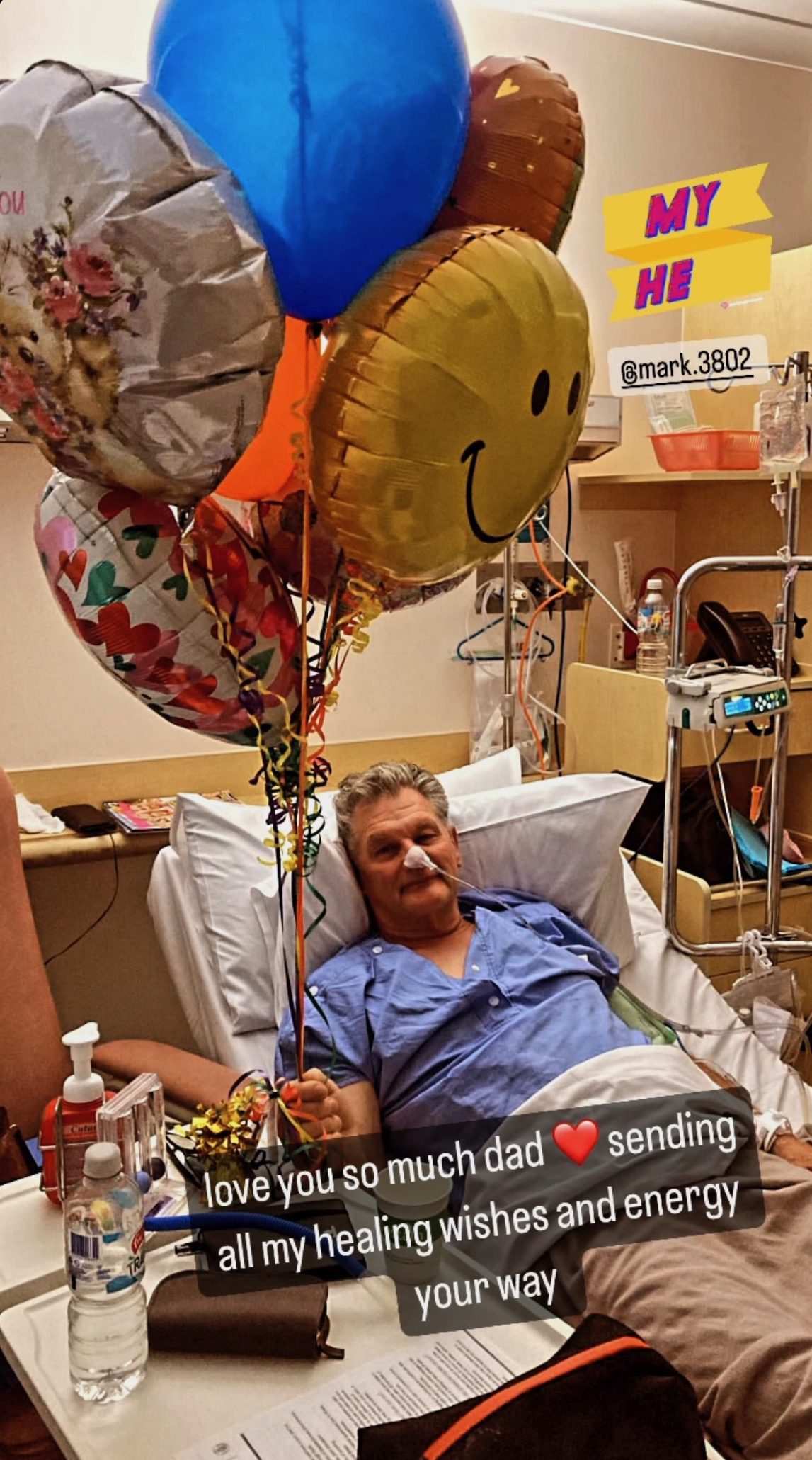 Dianne Buswell's dad in hospital