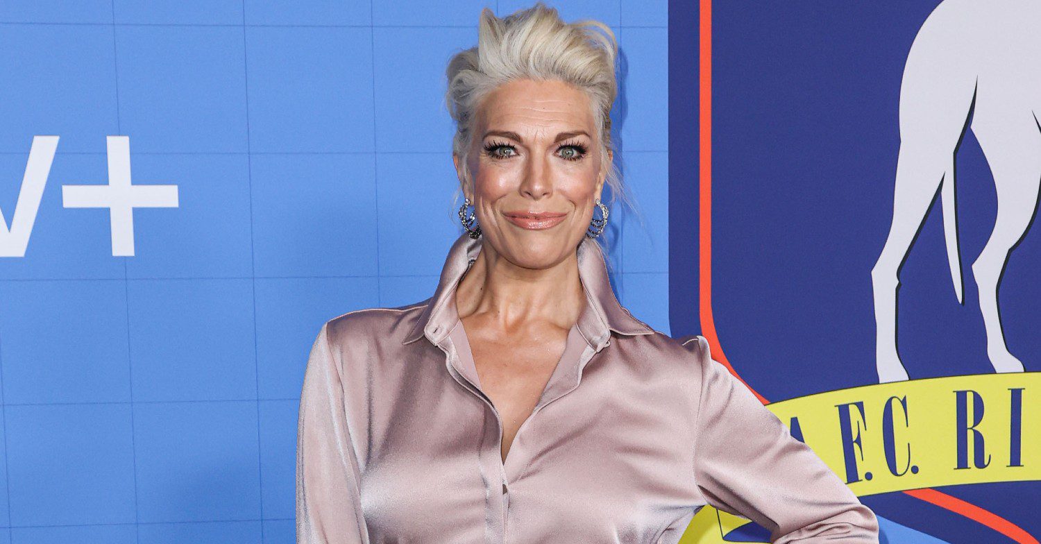 Hannah Waddingham posing on a red carpet