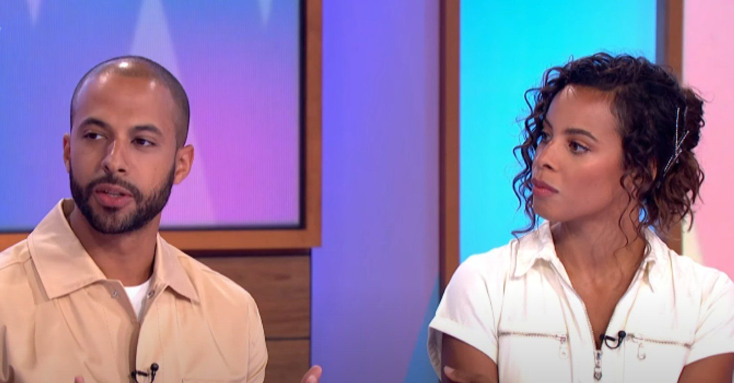 Rochelle listens to Marvin as he talks on Loose Women
