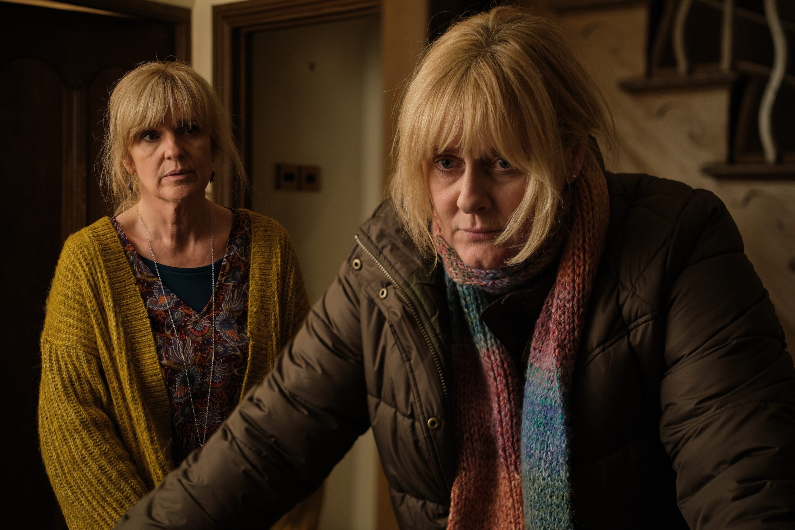 Siobhan Finneran with Happy Valley co-star Sarah Lancashire