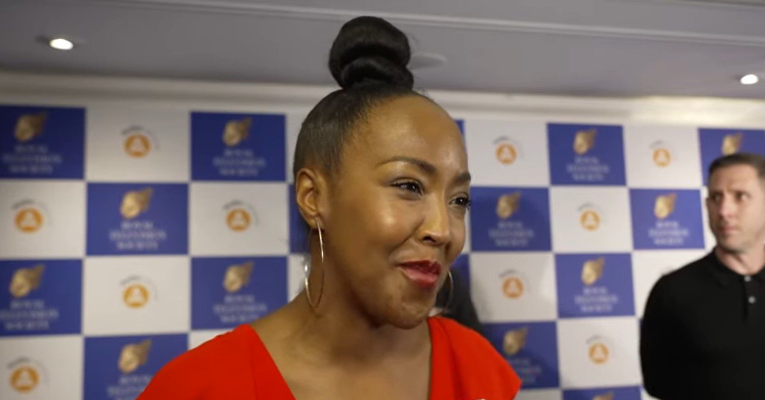 Angellica Bell being interviewed